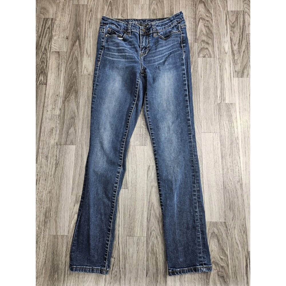 Calvin Klein Jeans Ultimate Skinny Jeans Womens 27 Blue Stretch Denim Faded Wash